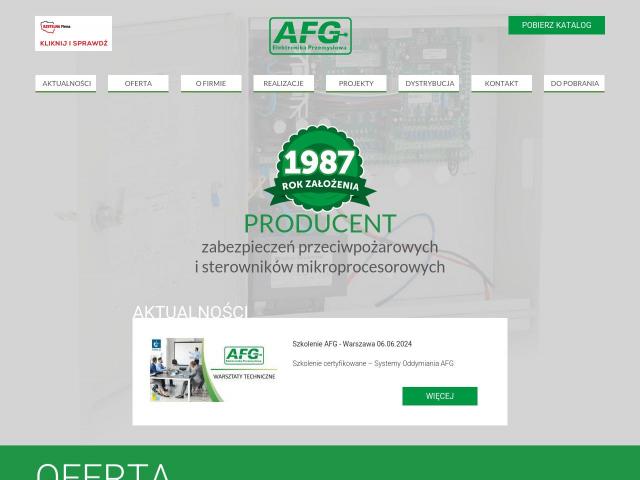 AFG. Elektronika przemysłowa. Maciej Garczarek