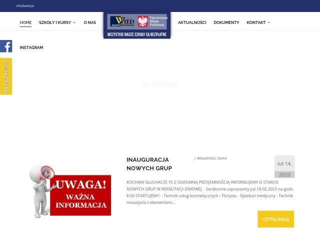 Centrum Usług Edukacyjnych - Szkoła „WIED” w Piotrkowie Trybunalskim