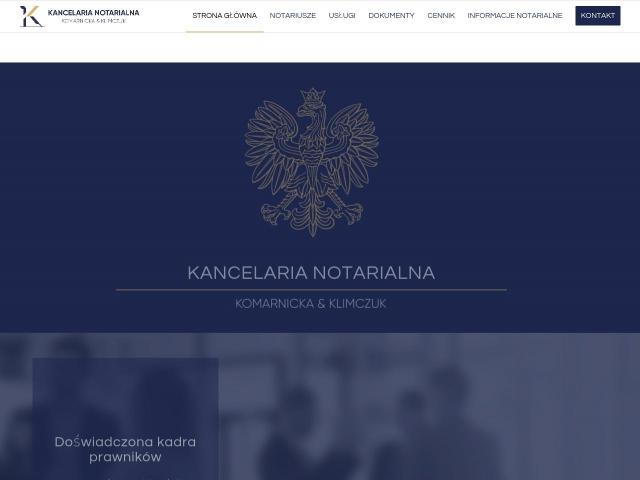 Kancelaria Notarialna  Notariusze Ewelina Klimczuk i Agnieszka Komarnicka spółka cywilna