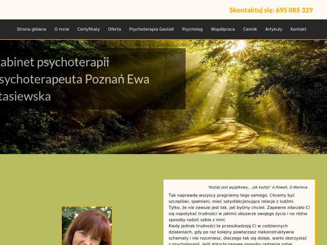 Gabinet psychoterapii mgr Ewa Stasiewska